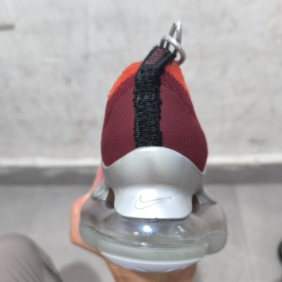 US12 Nike Air Max Scorpion FK Flyknit Reddish Silver Men's Comfortable Shoes - Picture 6 of 6